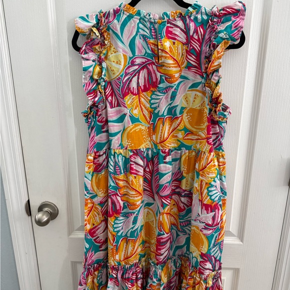 Crown & Ivy Multicolor Ruffle Dress - Picture 3 of 3